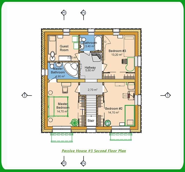 Passive Solar House Floor Plan